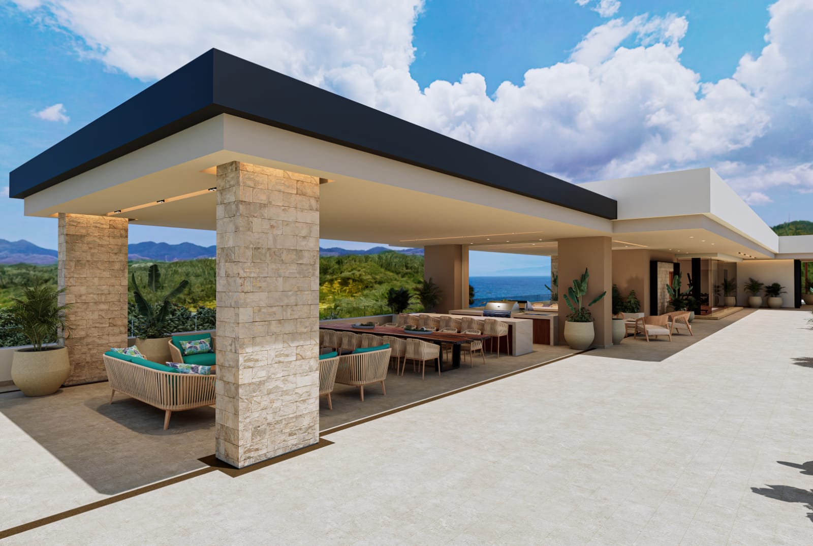 V Bucerias Rooftop Area BBQ